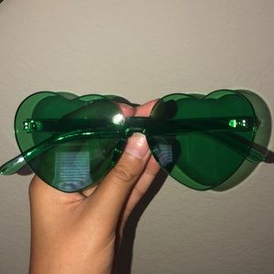 Brand New- Green Heart Shaped glasses